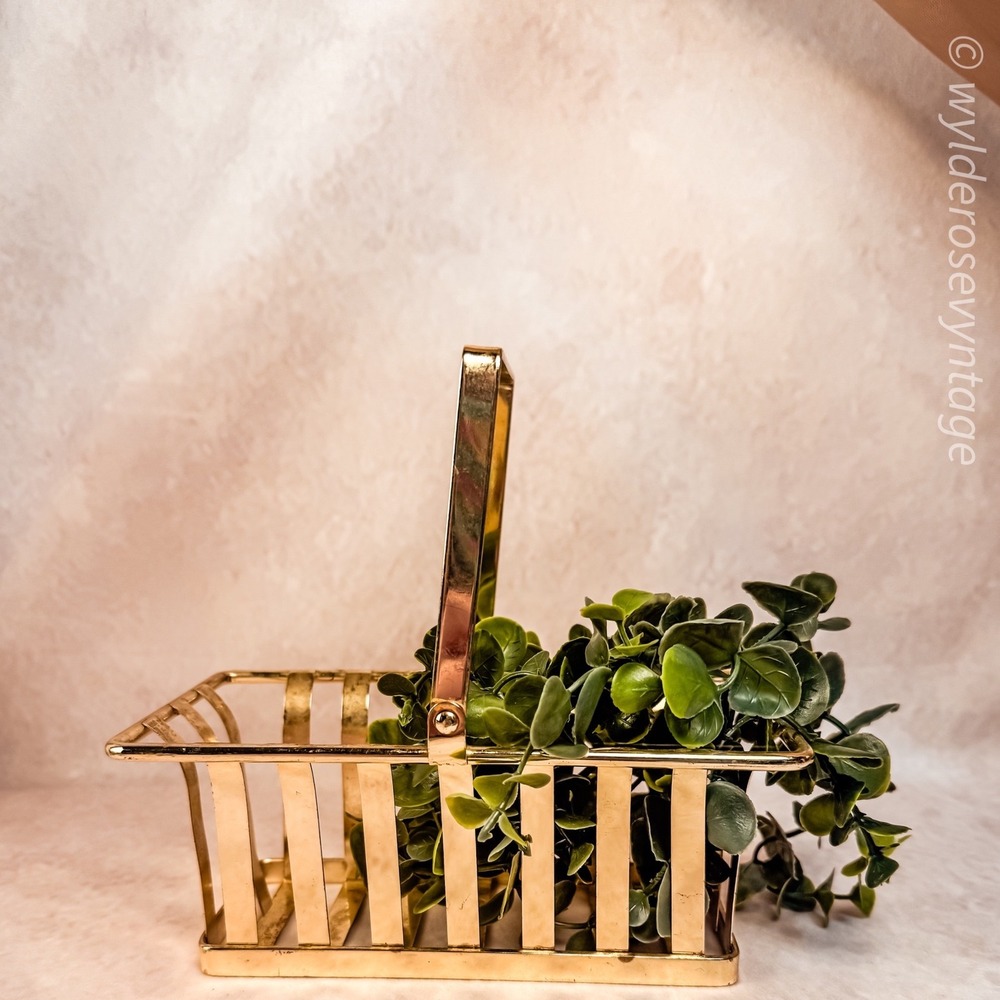Gold‎ Metal Basket